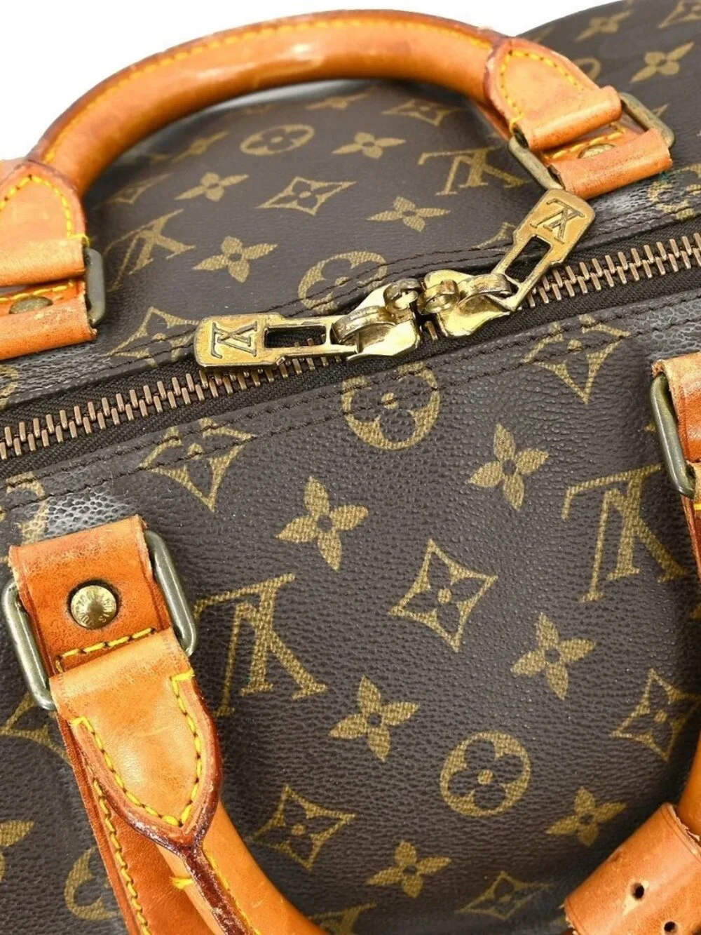 Best01 LOUIS VUITTON KEEPALL 50 TRAVEL HANDBAG MONOGRAM